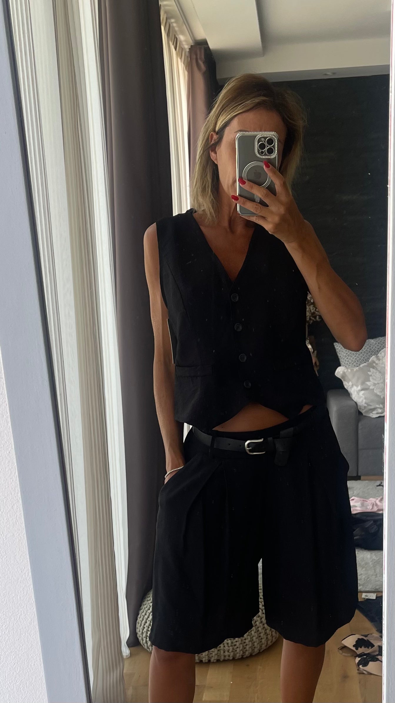 Completo bermuda gilet