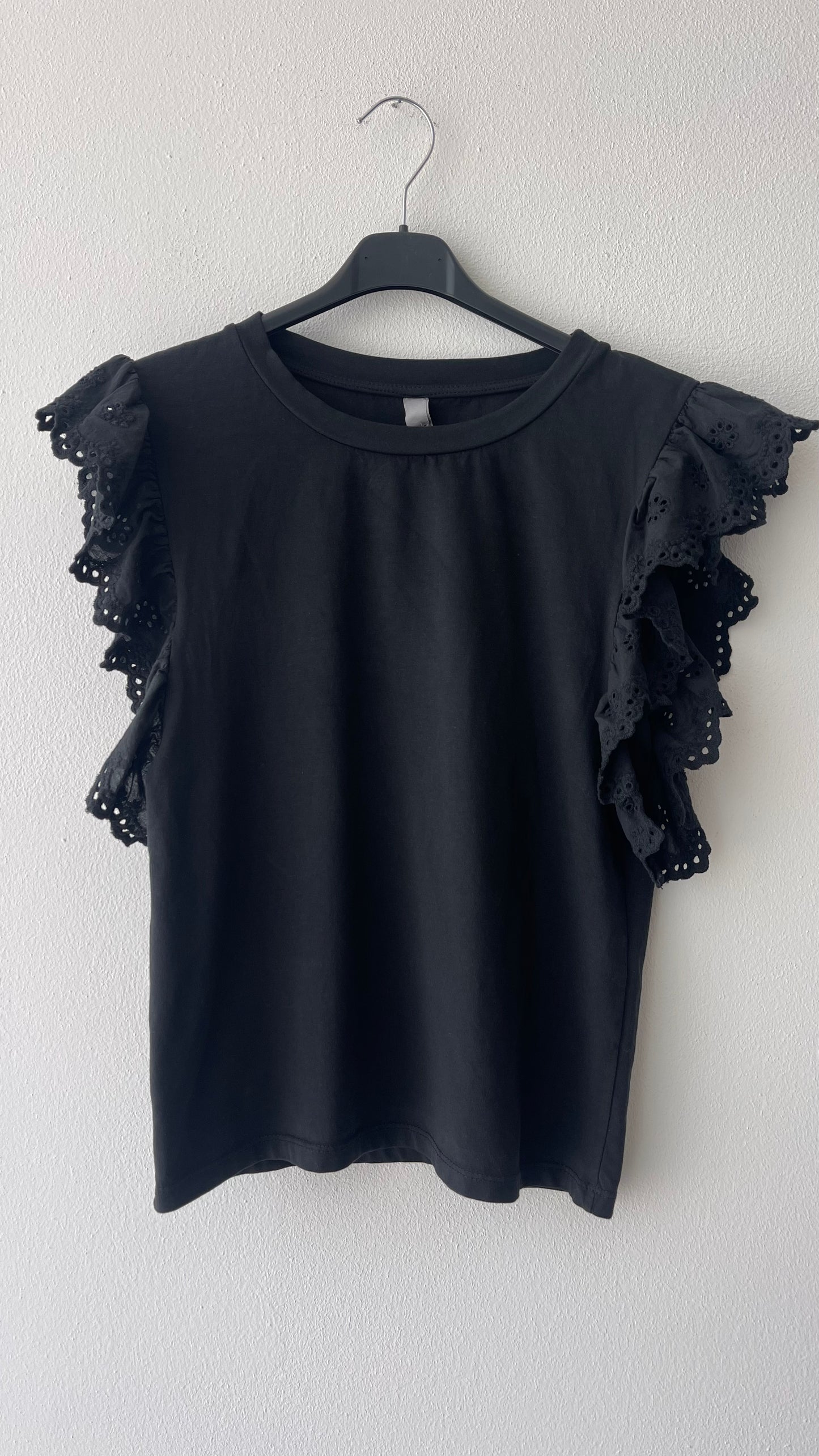 T-shirt manica sangallo