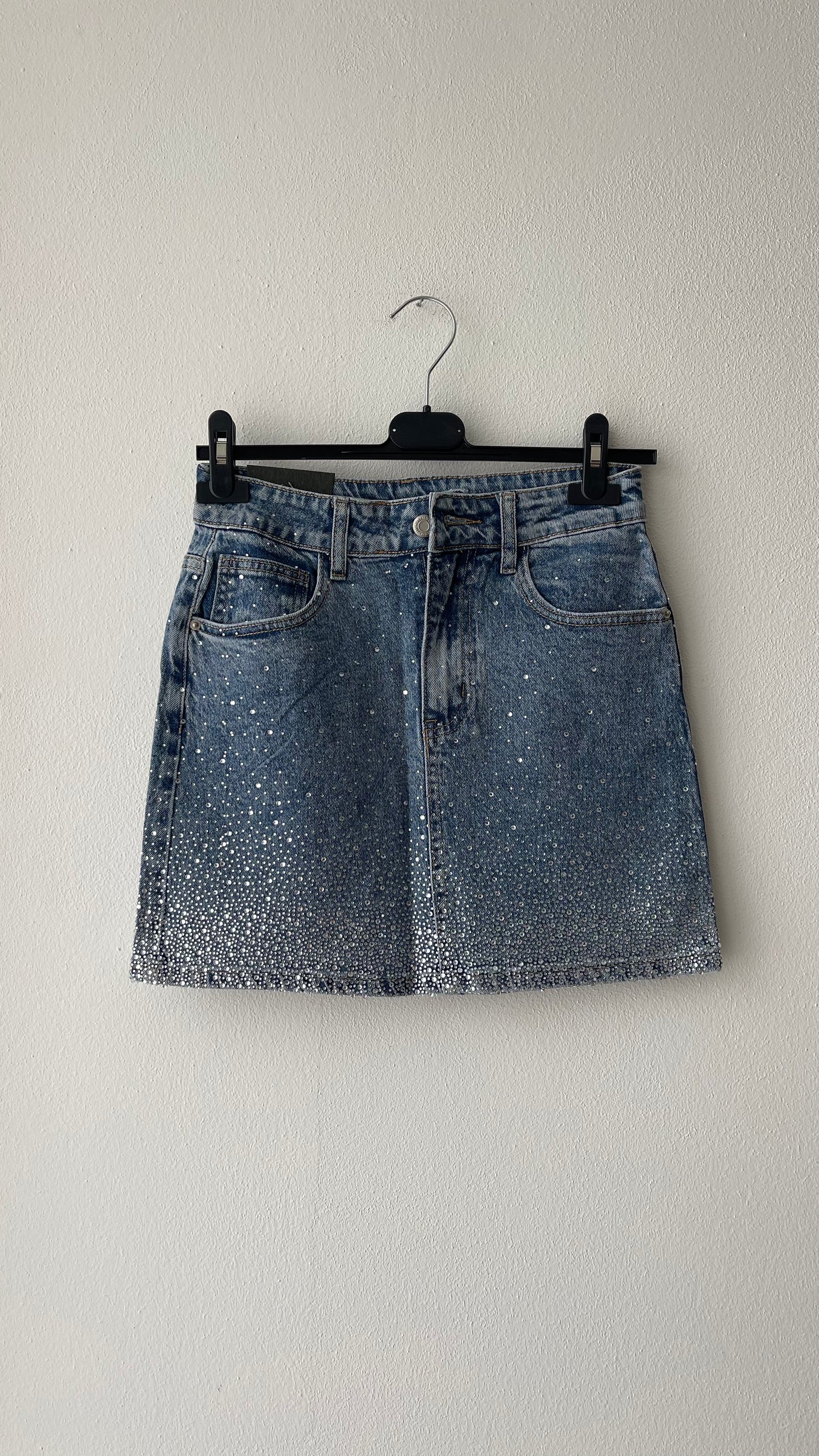 Gonna jeans chiaro brilli