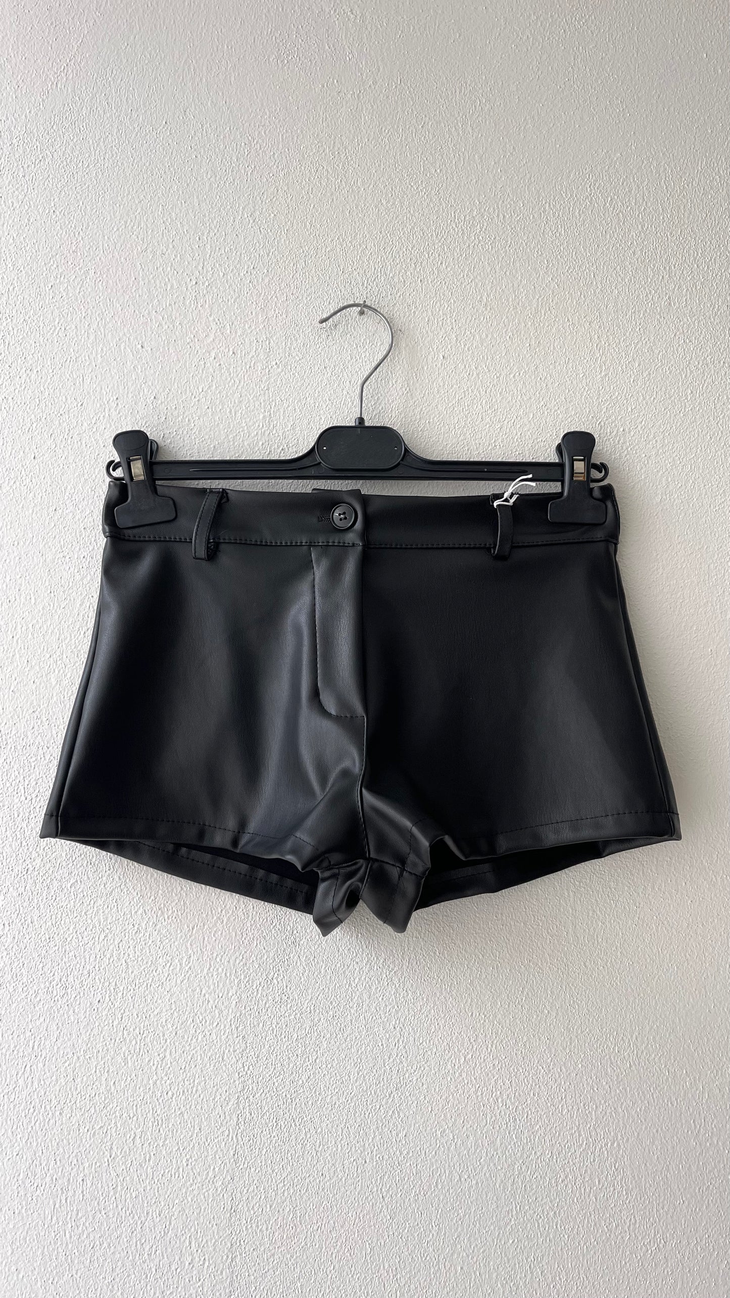 Short culotte ecopelle
