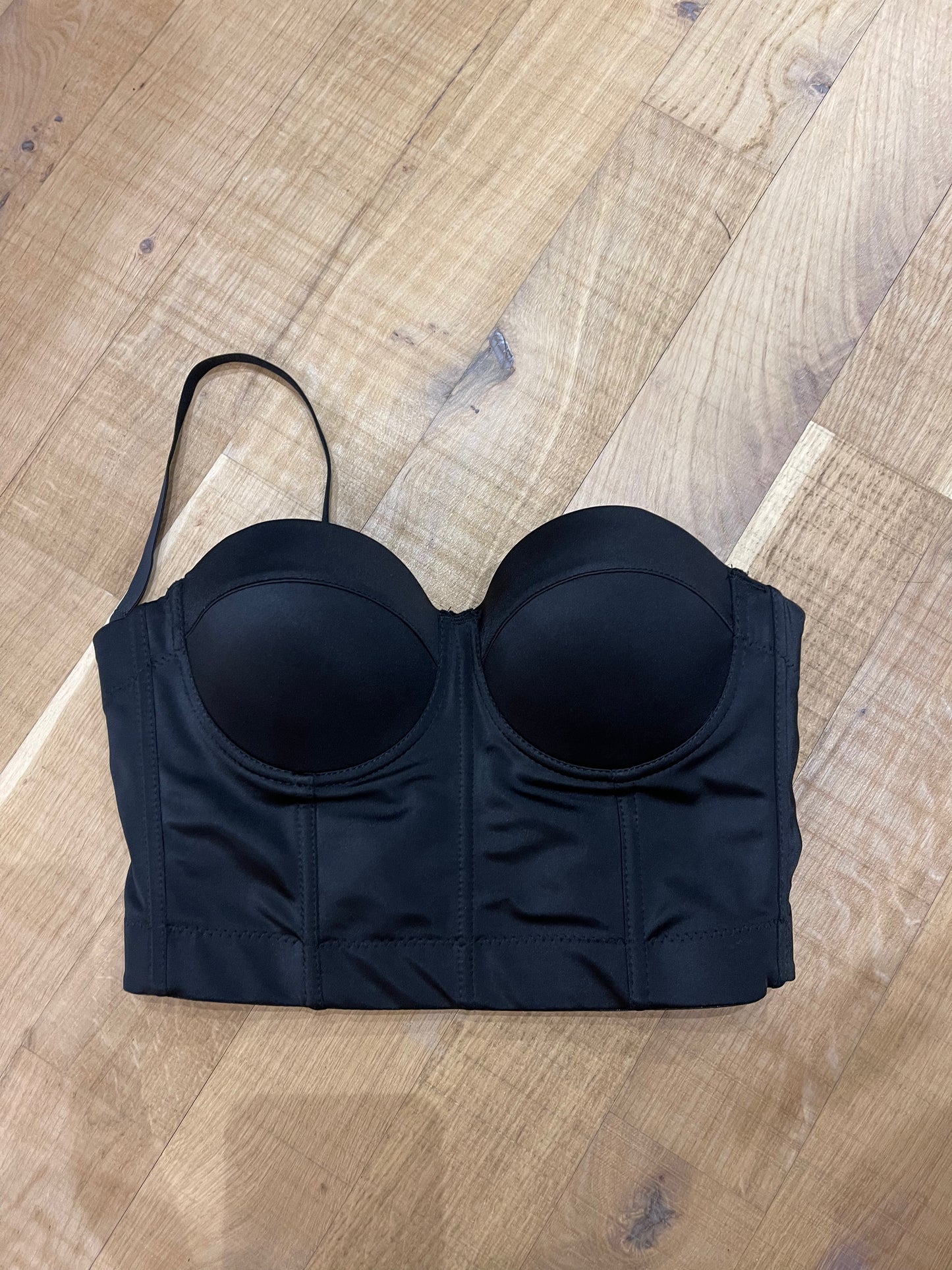 Top Bustier nero