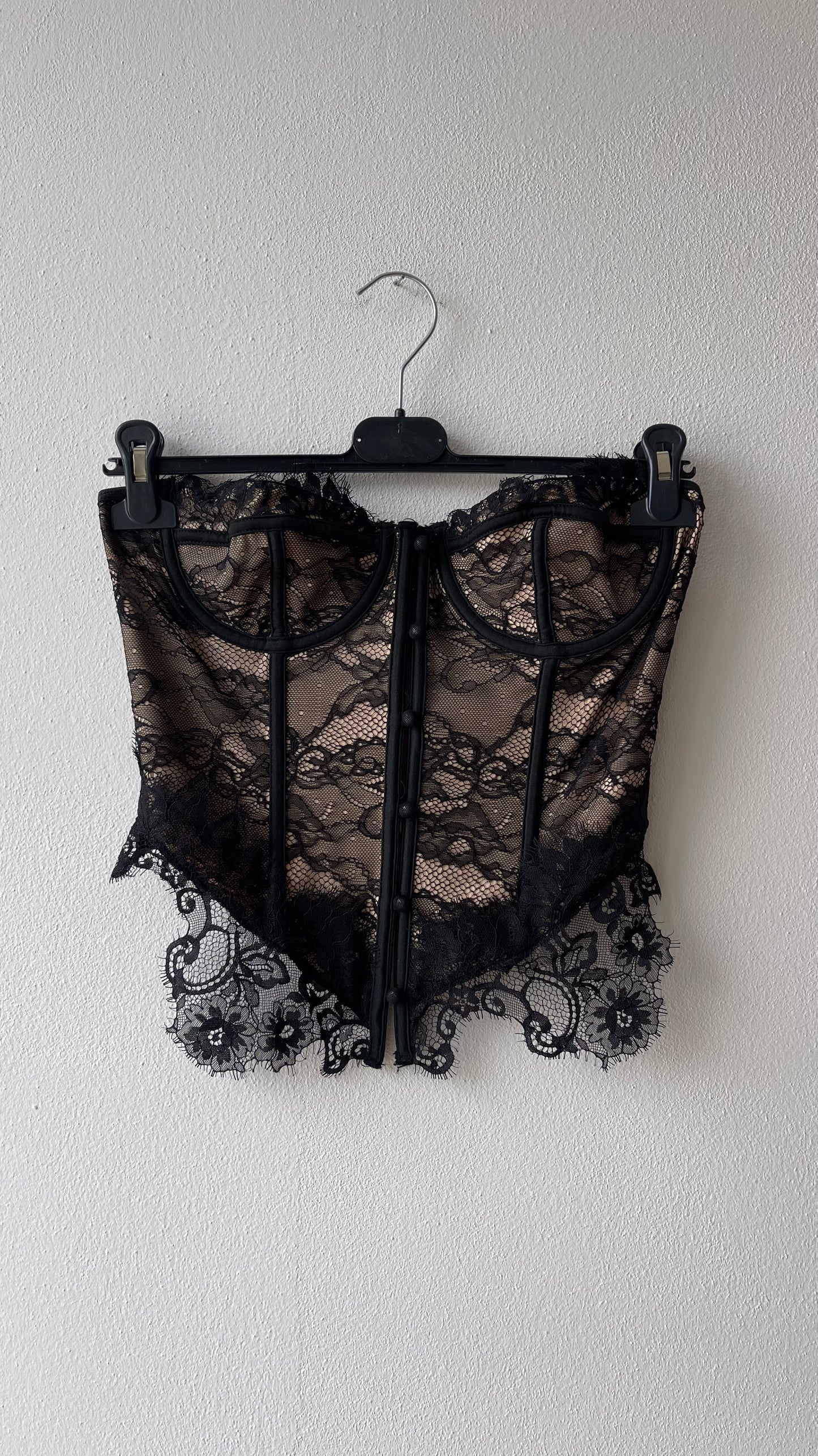 Top corsetto pizzo