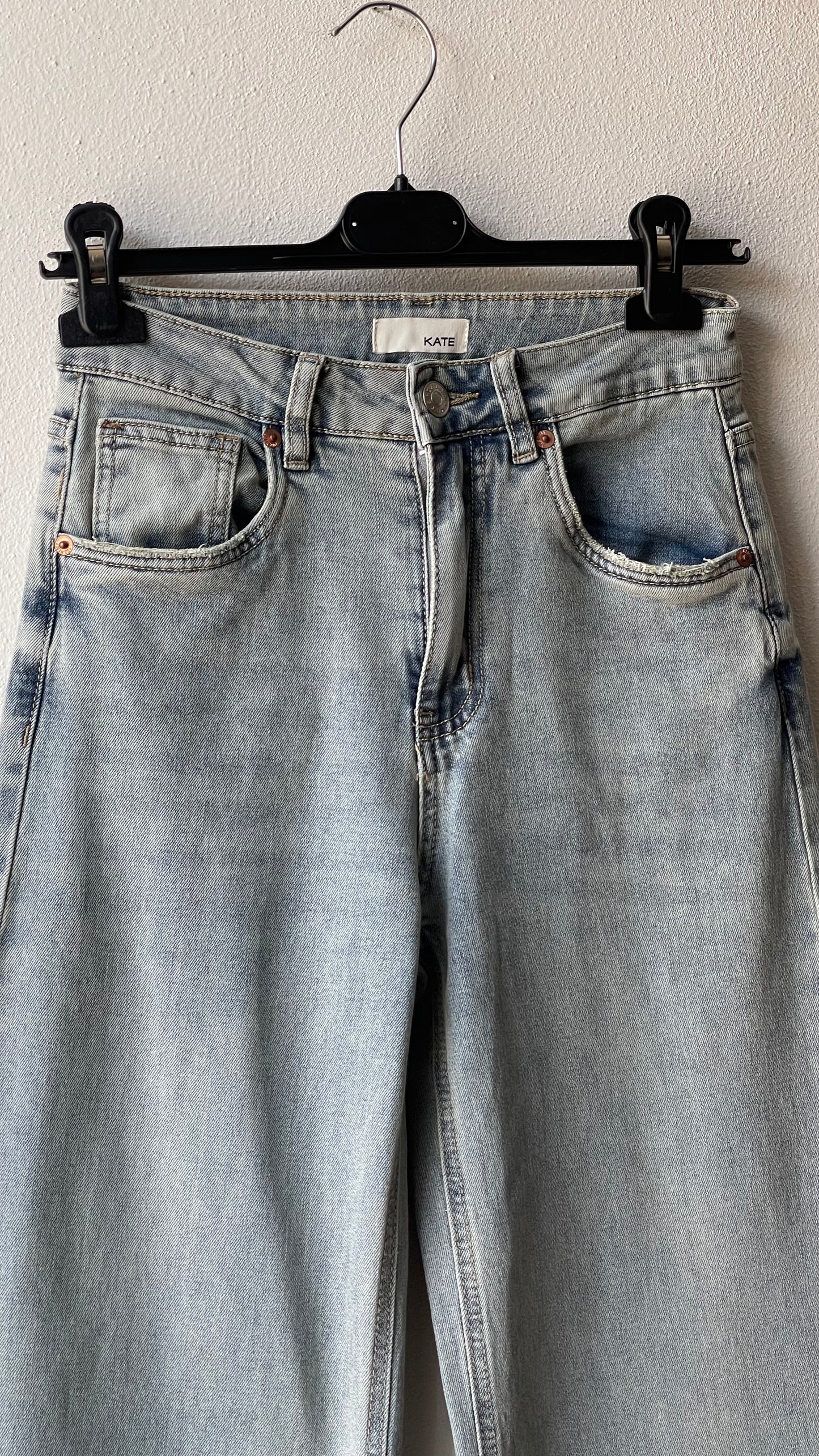 Jeans chiaro wide leg