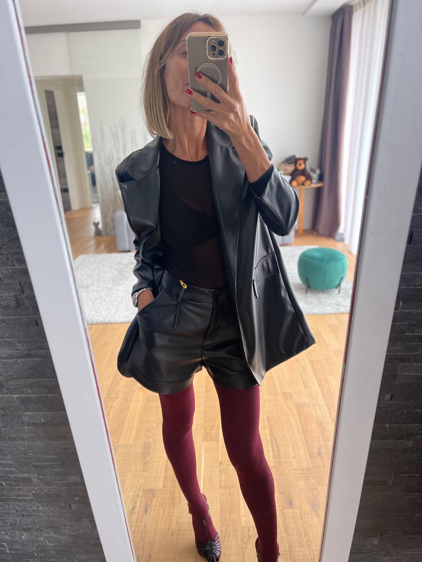 Rita Faux Leather Shorts