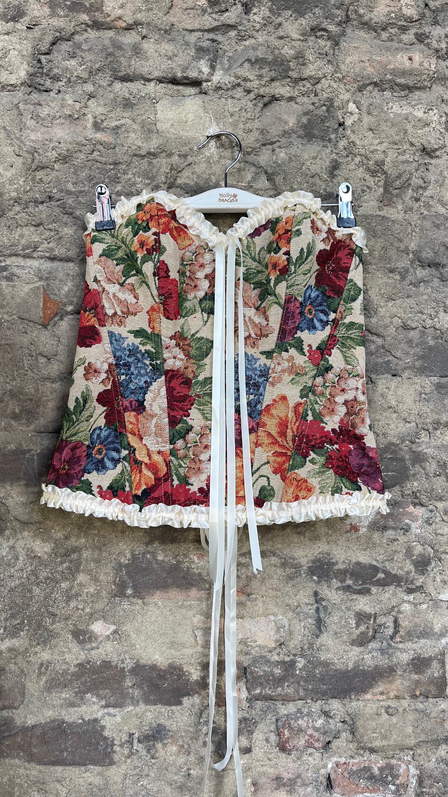 Top bustier fiori