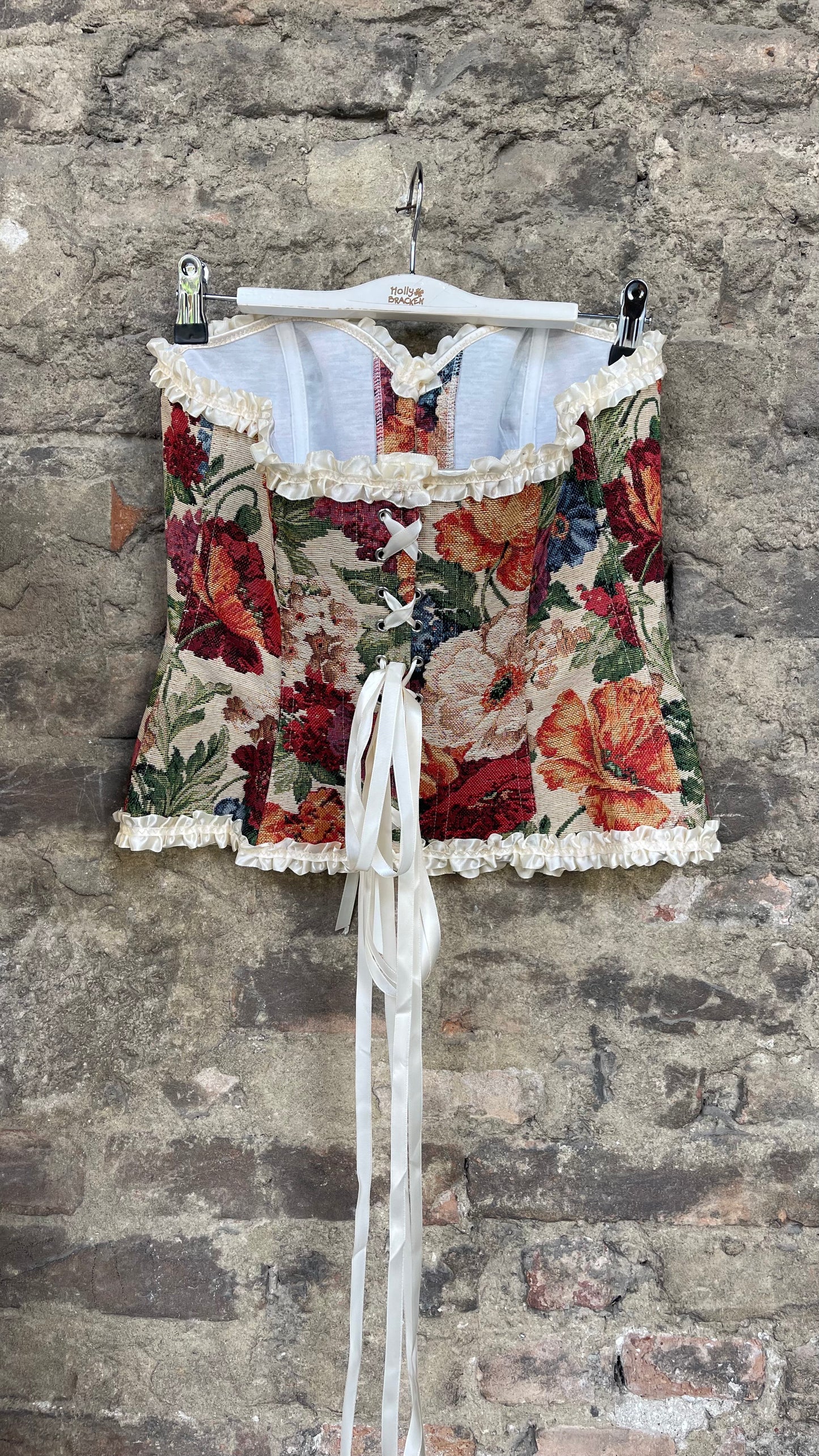 Top bustier fiori