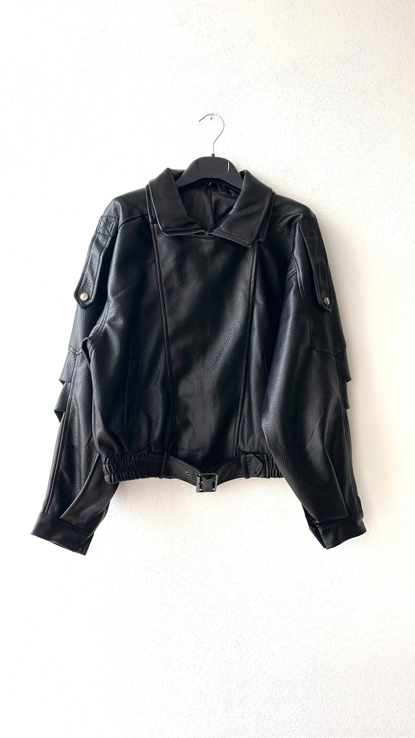 Giacca ecopelle eighties