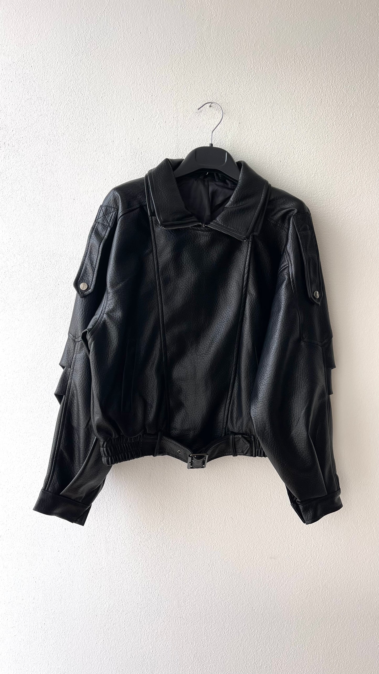 Giacca ecopelle eighties
