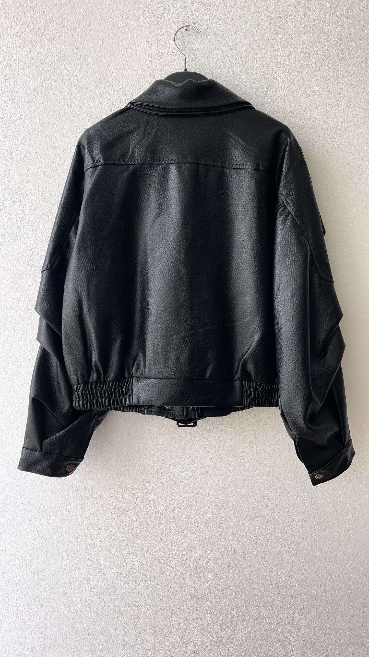 Giacca ecopelle eighties