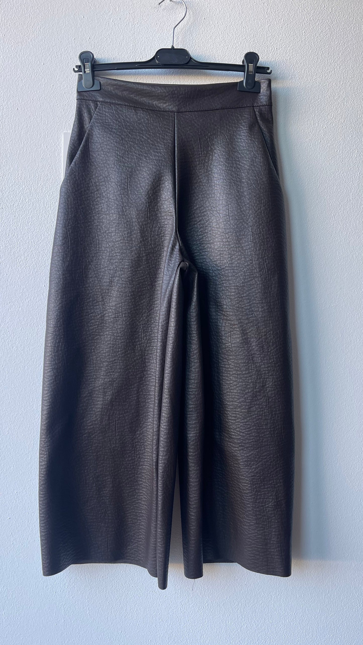 Culotte pants ecopelle