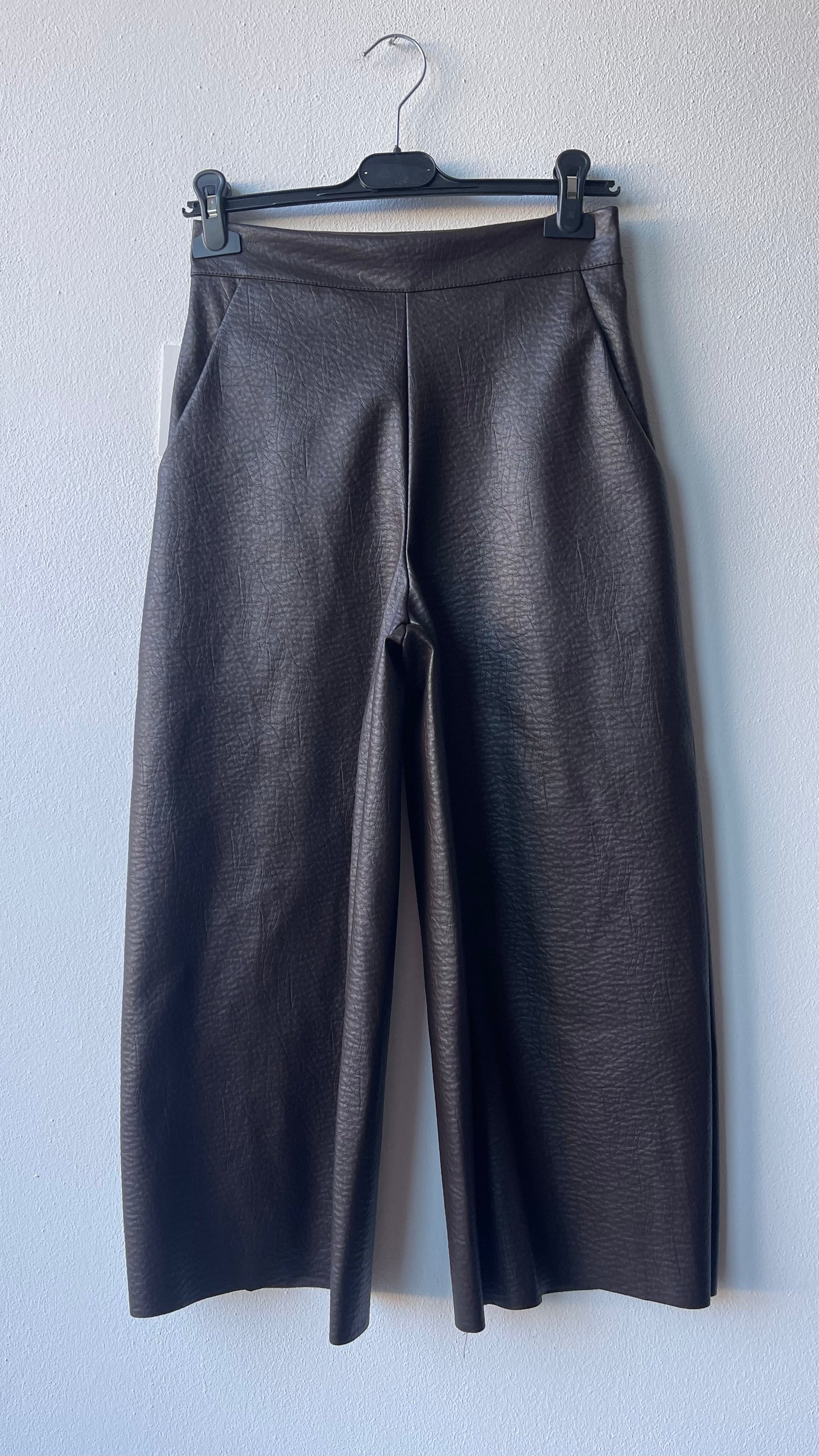 Culotte pants ecopelle
