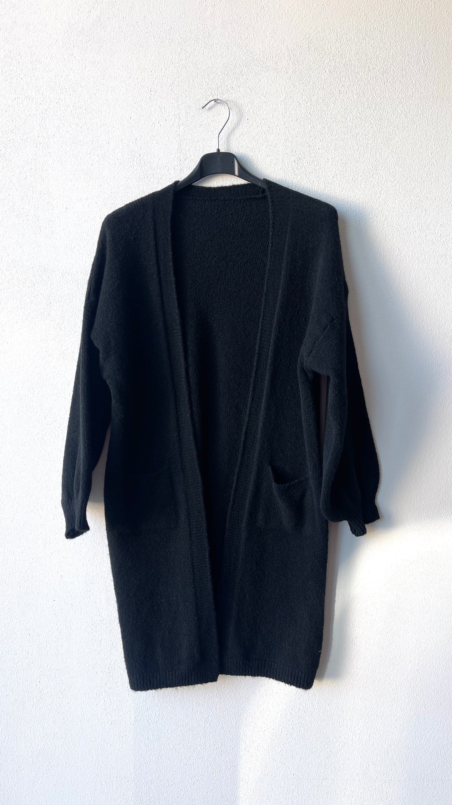 Cardigan nero over