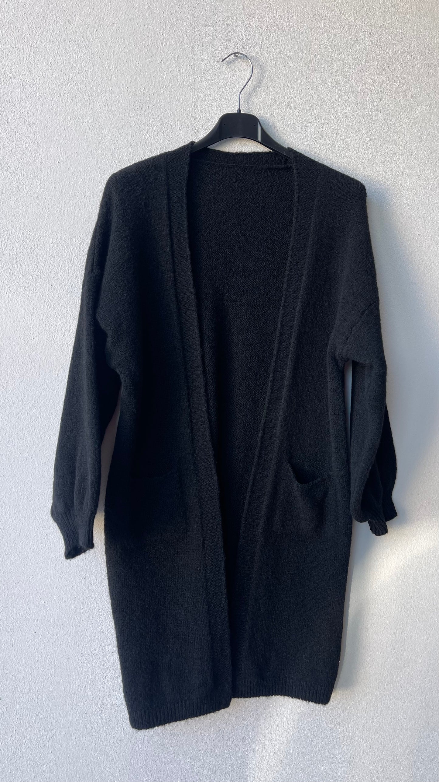 Cardigan nero over