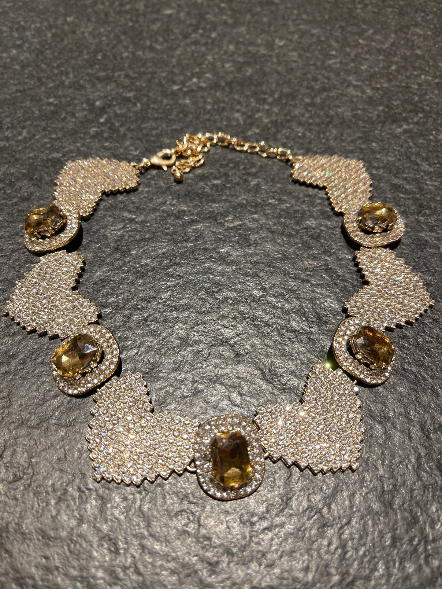 Rhinestone heart necklace