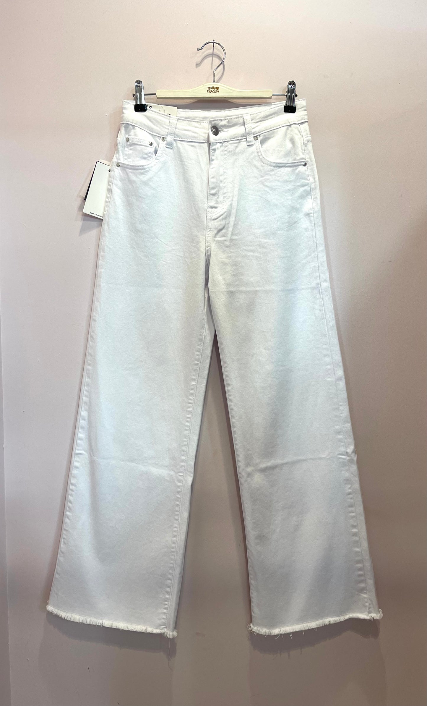 Jeans bianco palazzo
