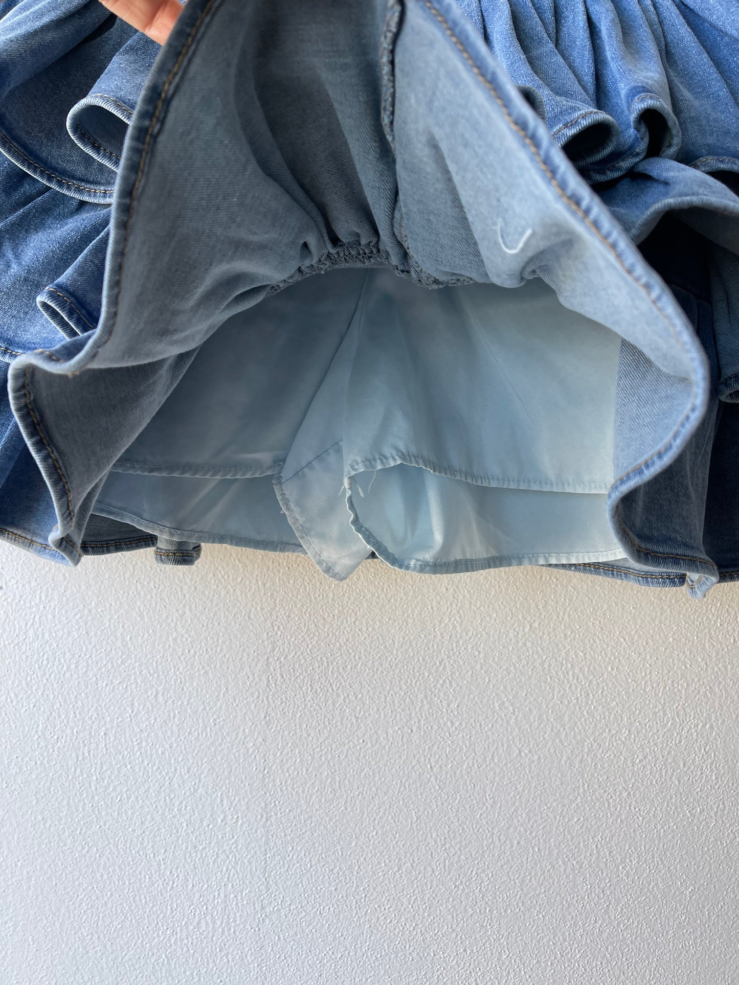 Gonna jeans rouge