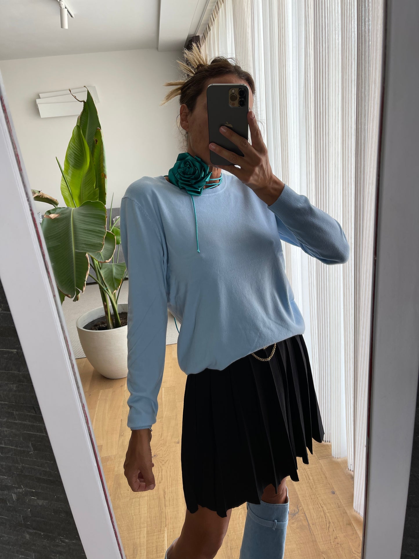 Soft crew neck sweater