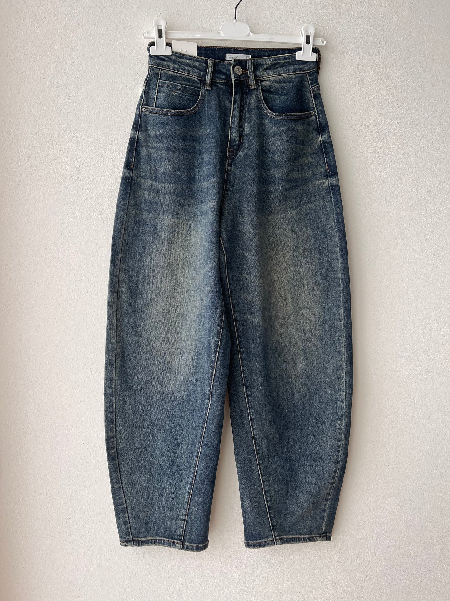 Jeans balloon lavaggio scuro
