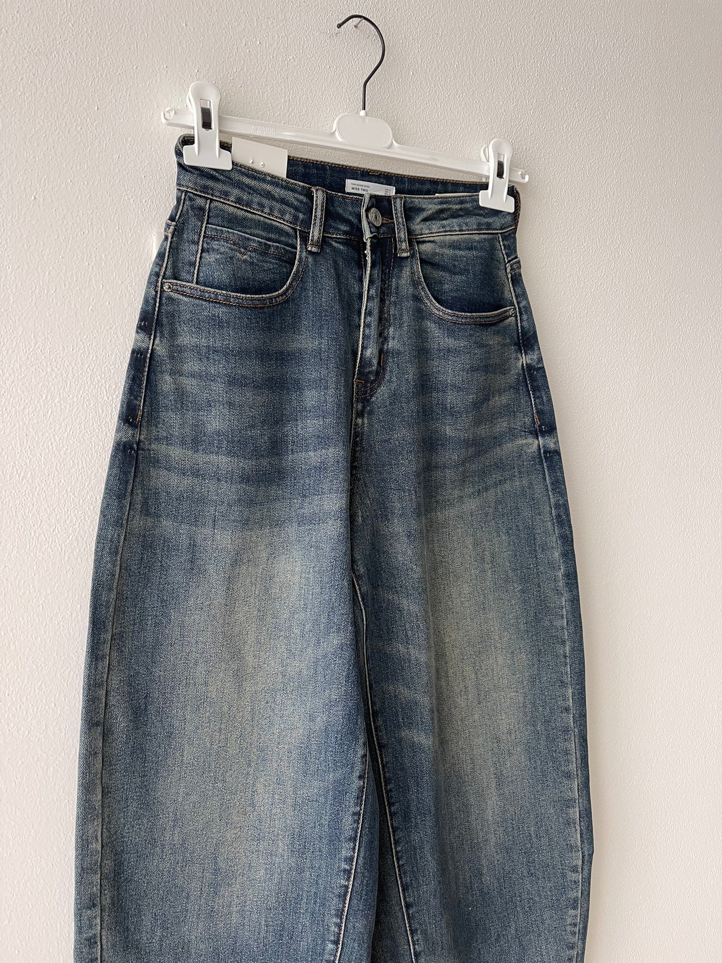 Jeans balloon lavaggio scuro