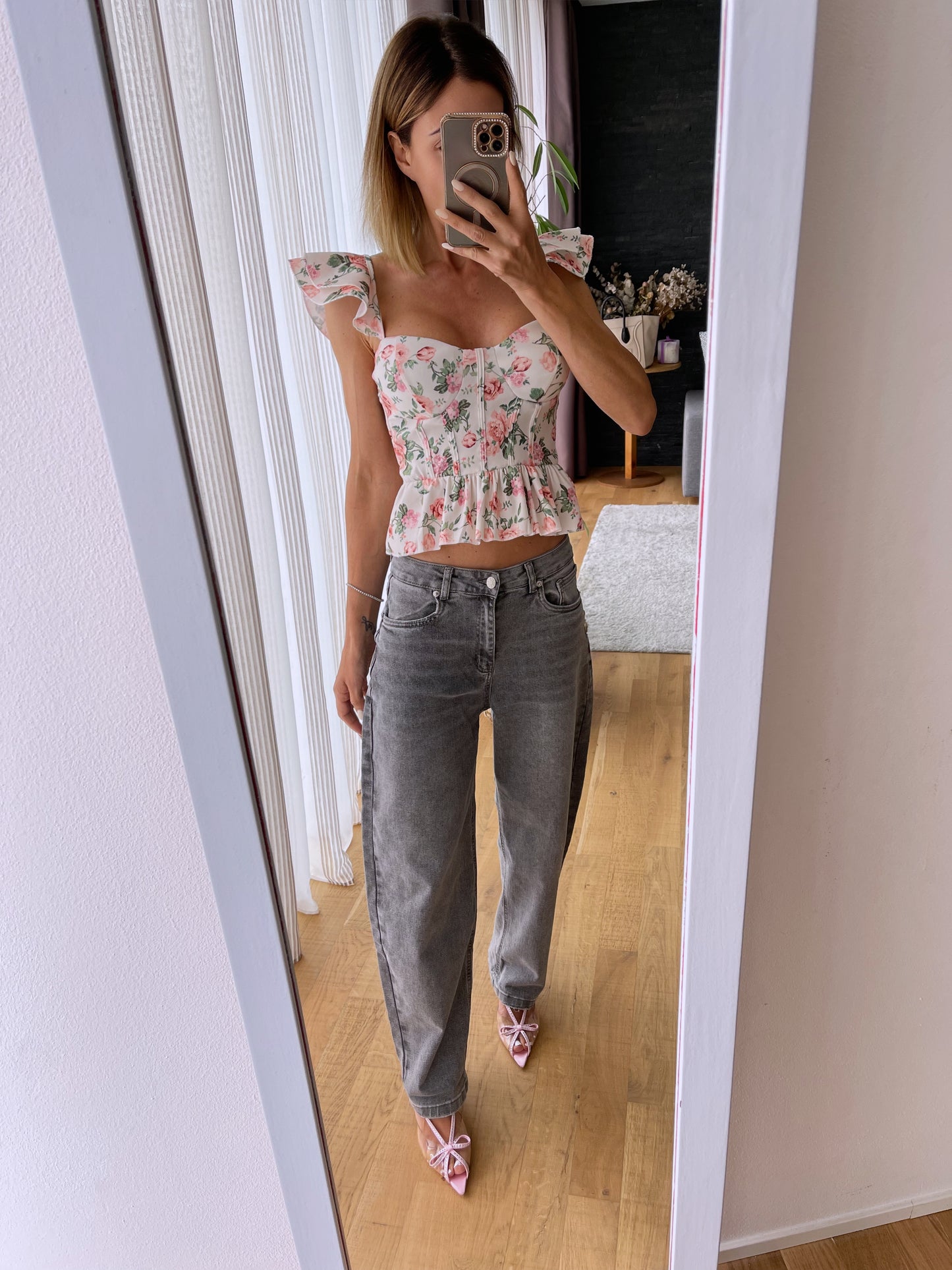 Jeans grigio carrots