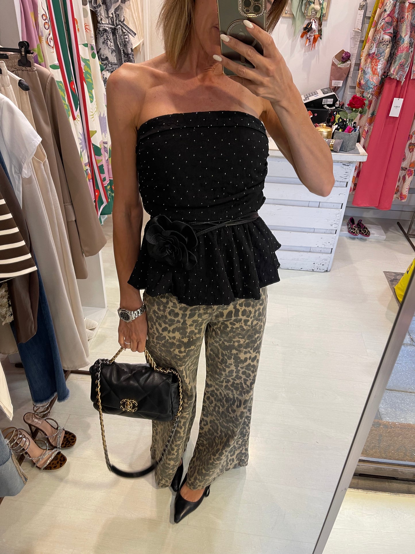 Top senza spalline