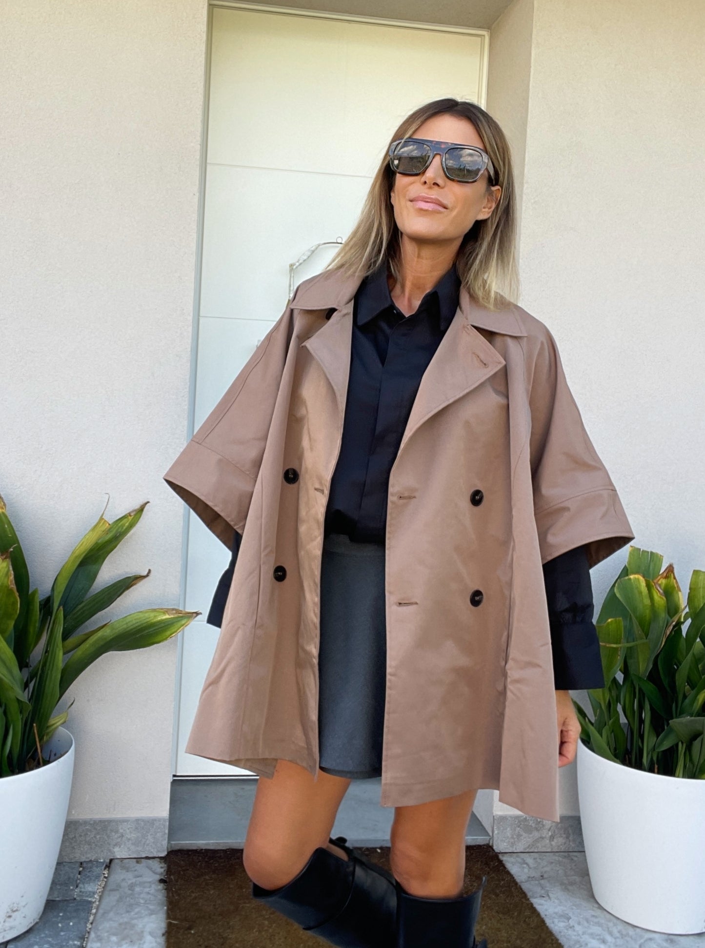Trench poncho