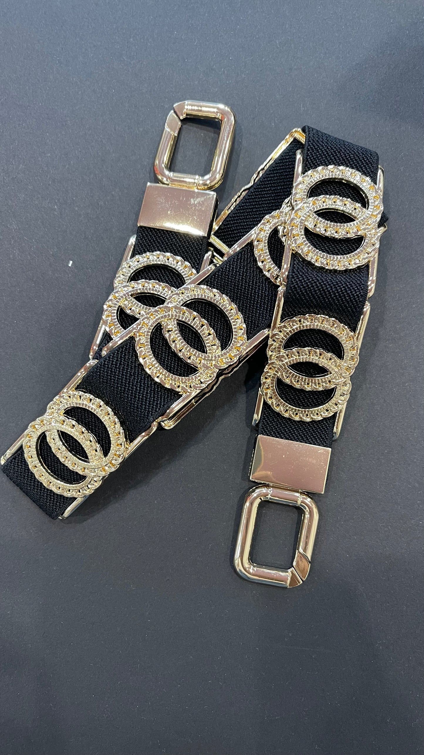 Belt with gold details