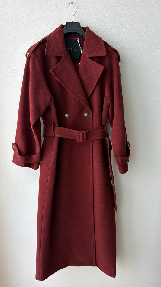 Cappotto lungo modello trench