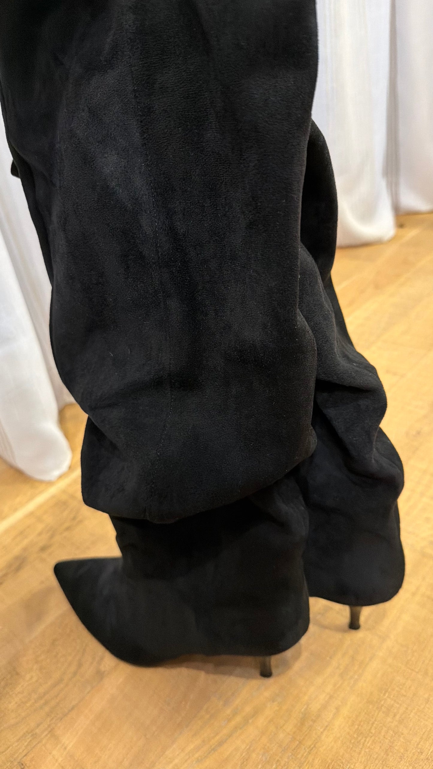 Stivale nero tacco 6cm