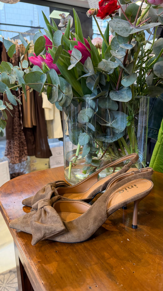 Slingback fiocco fango