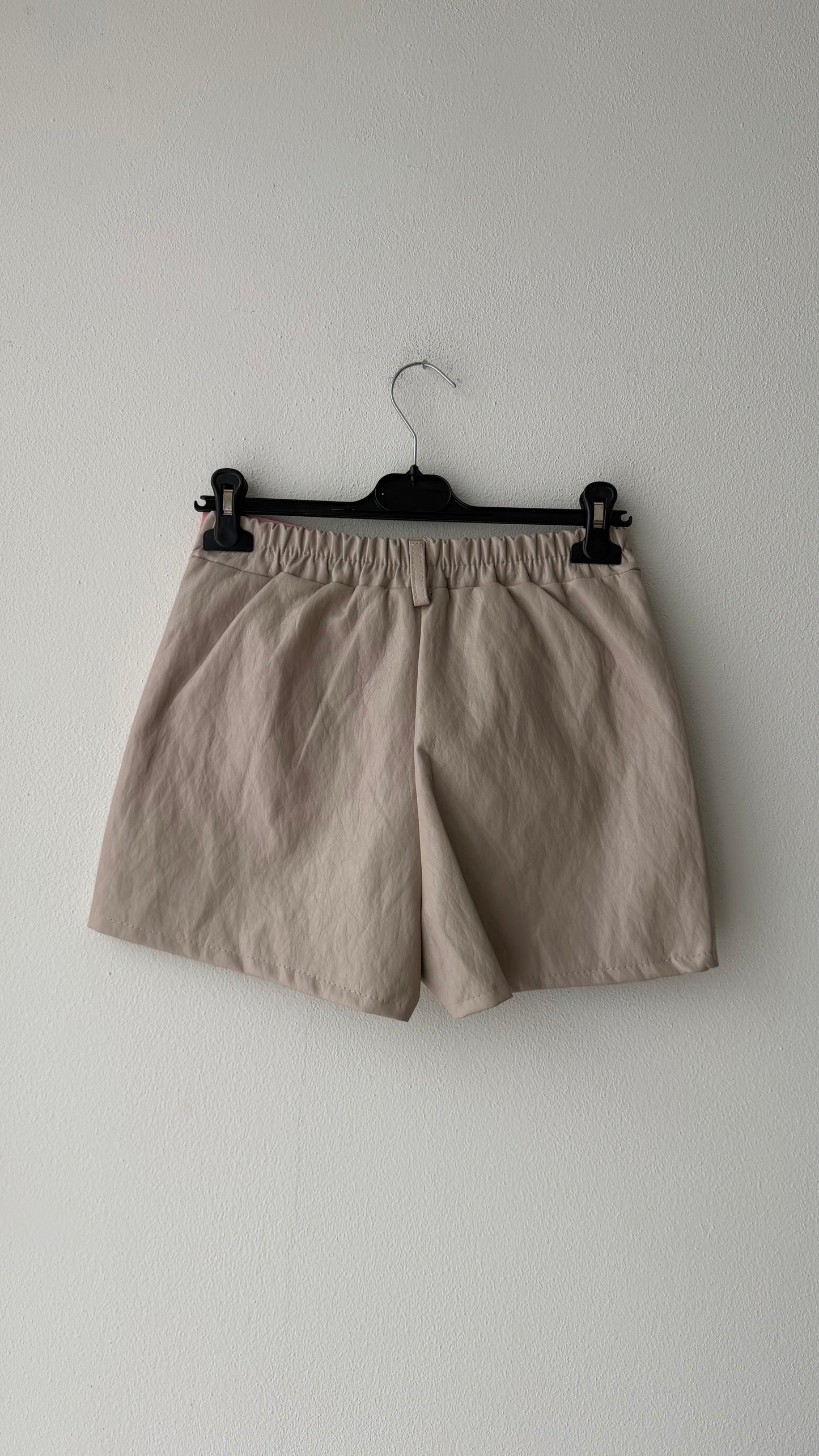 Gonna short ecopelle