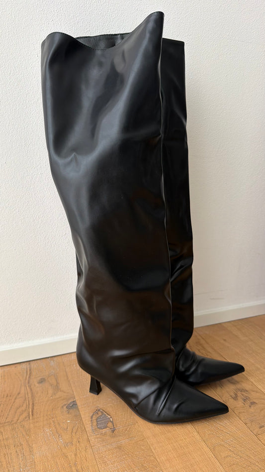 Stivale nero cuissardes