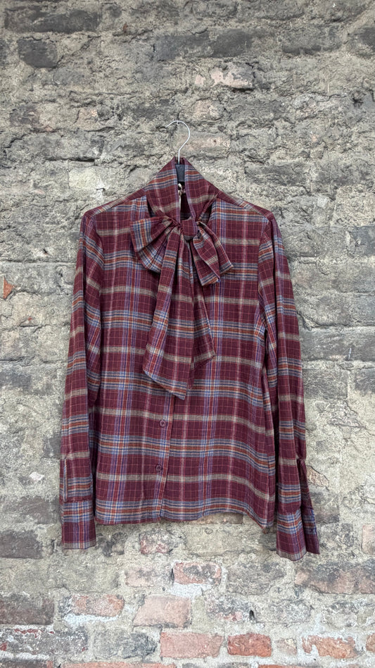 Camicia scozzese fiocco