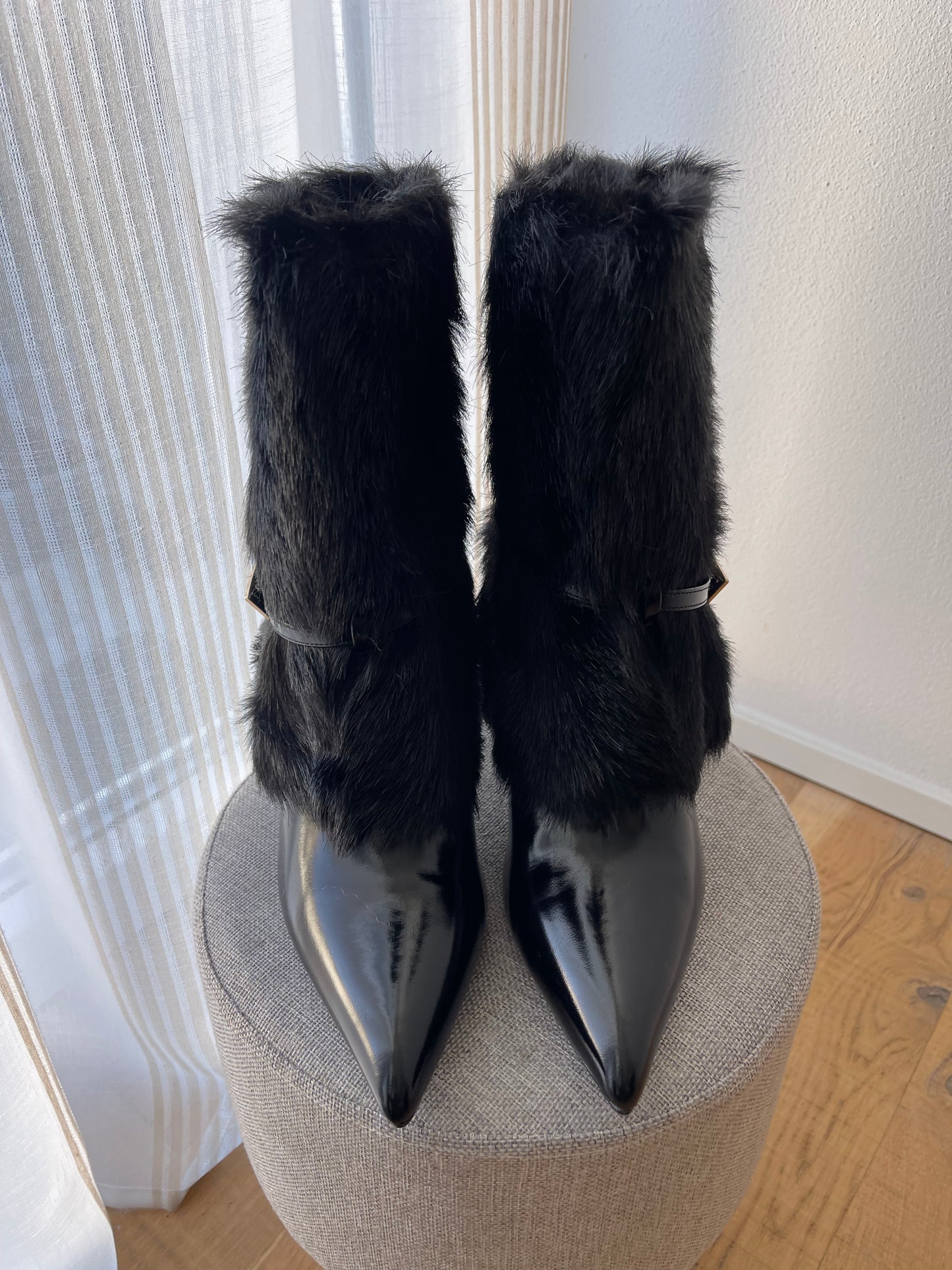 Stivaletto eco pelliccia