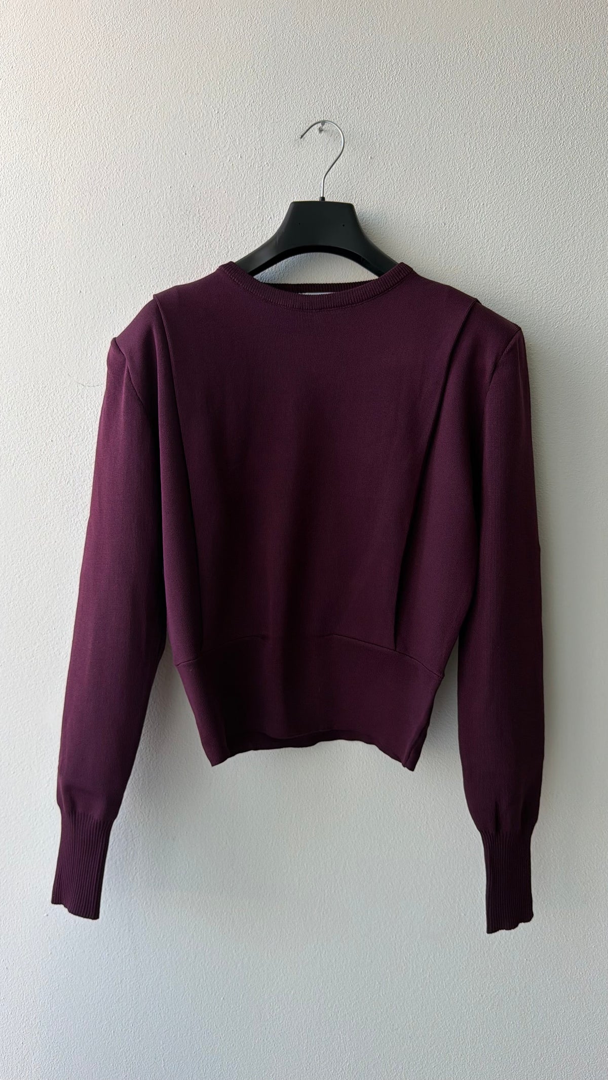 Maglia burgundy spalline