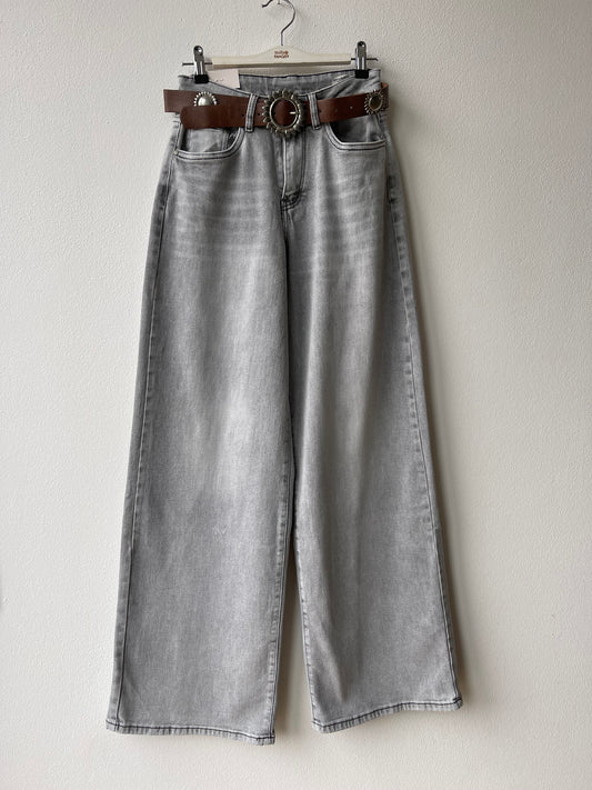 Jeans grigio mega baggy