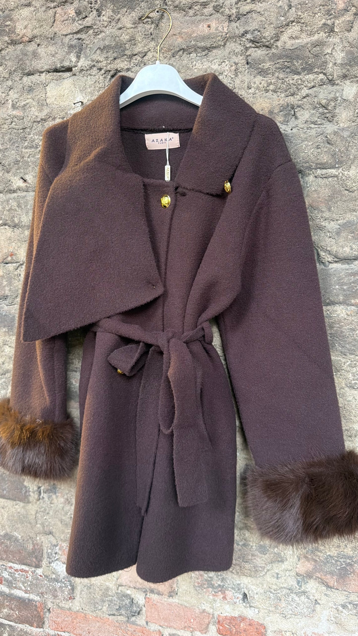 Cappotto cardigan brown