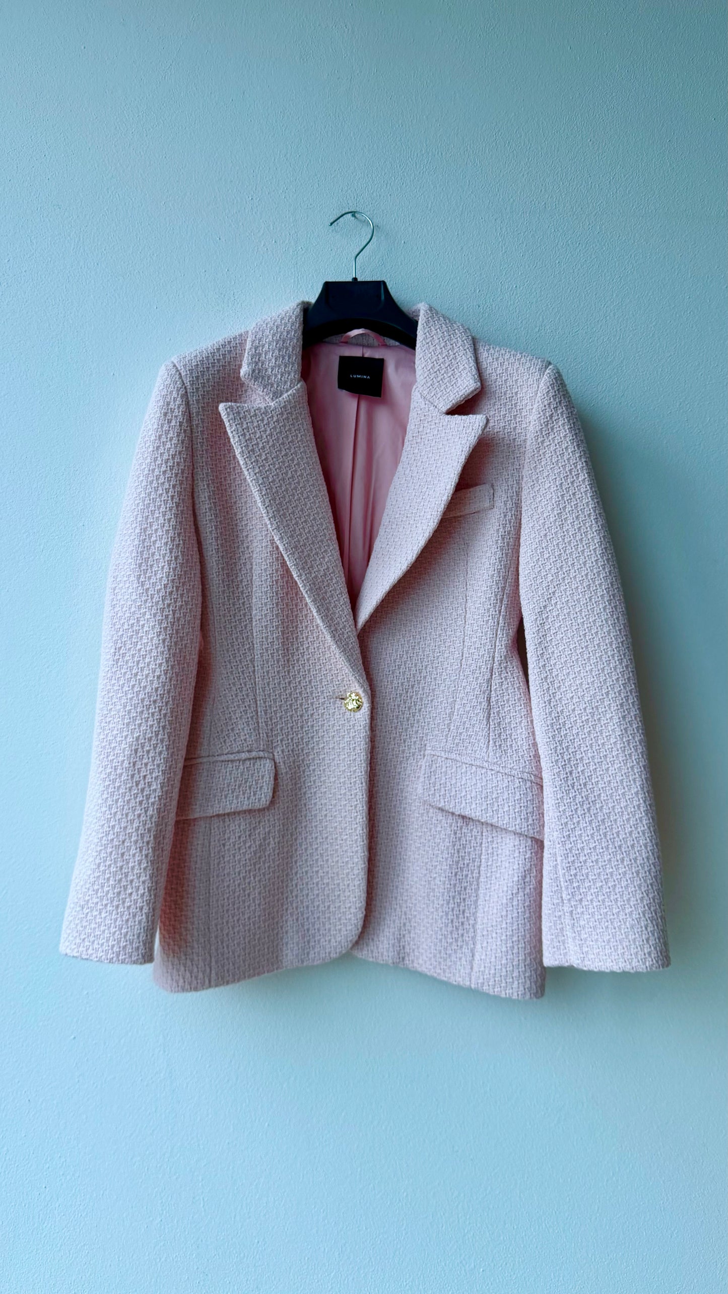 Blazer cotone intrecciato