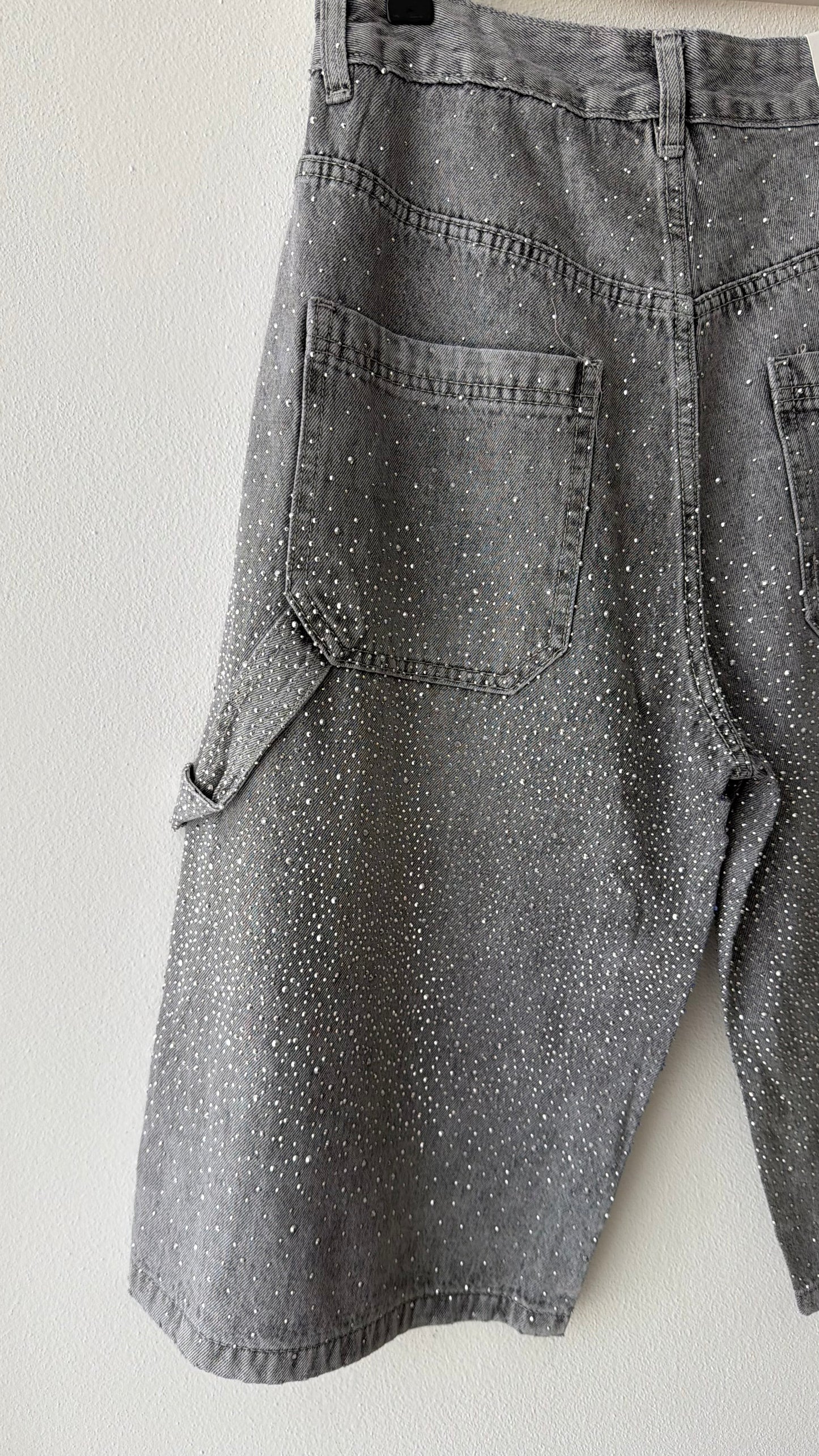 Bermuda jeans brillo