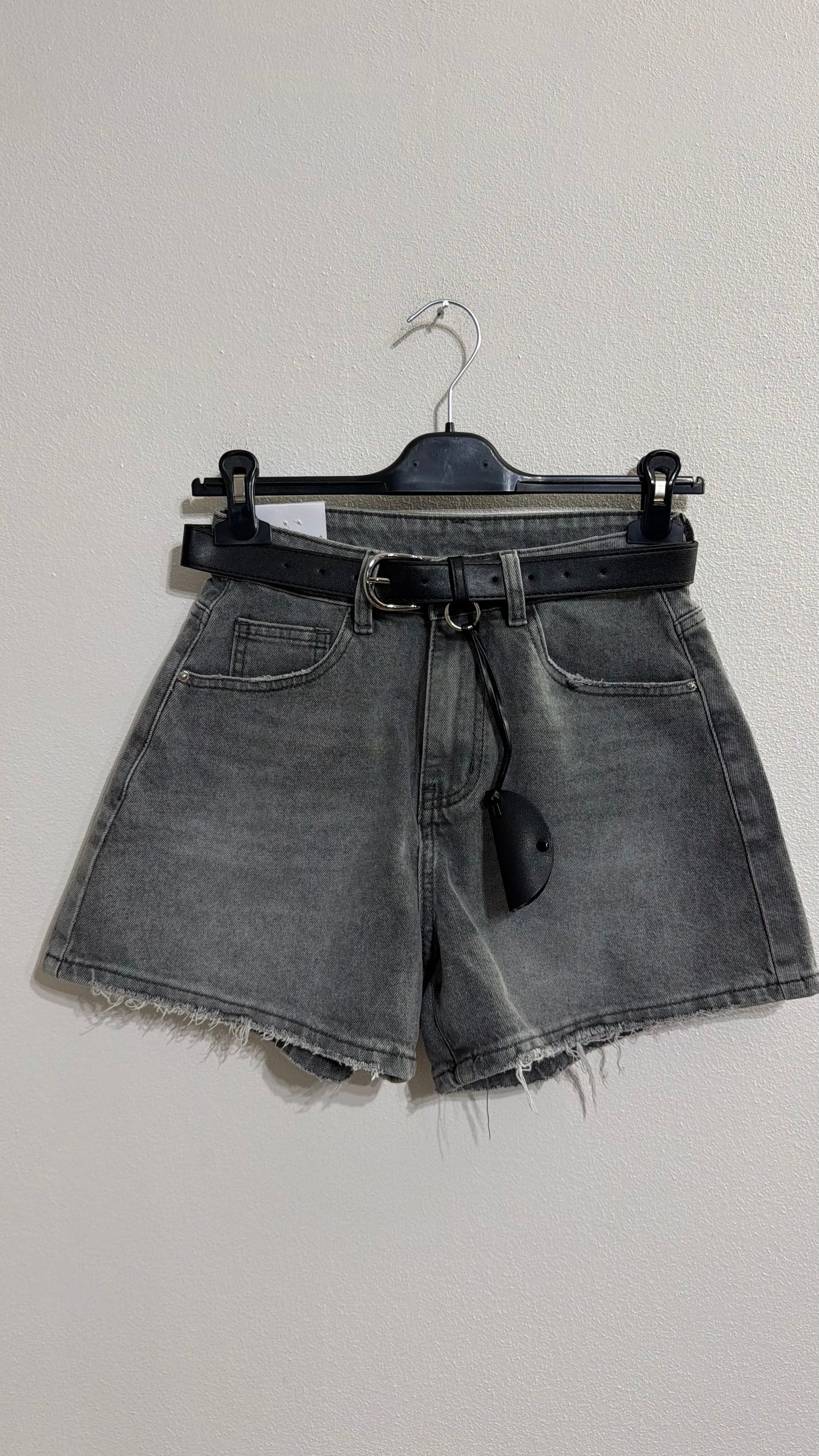Short Denim grigio