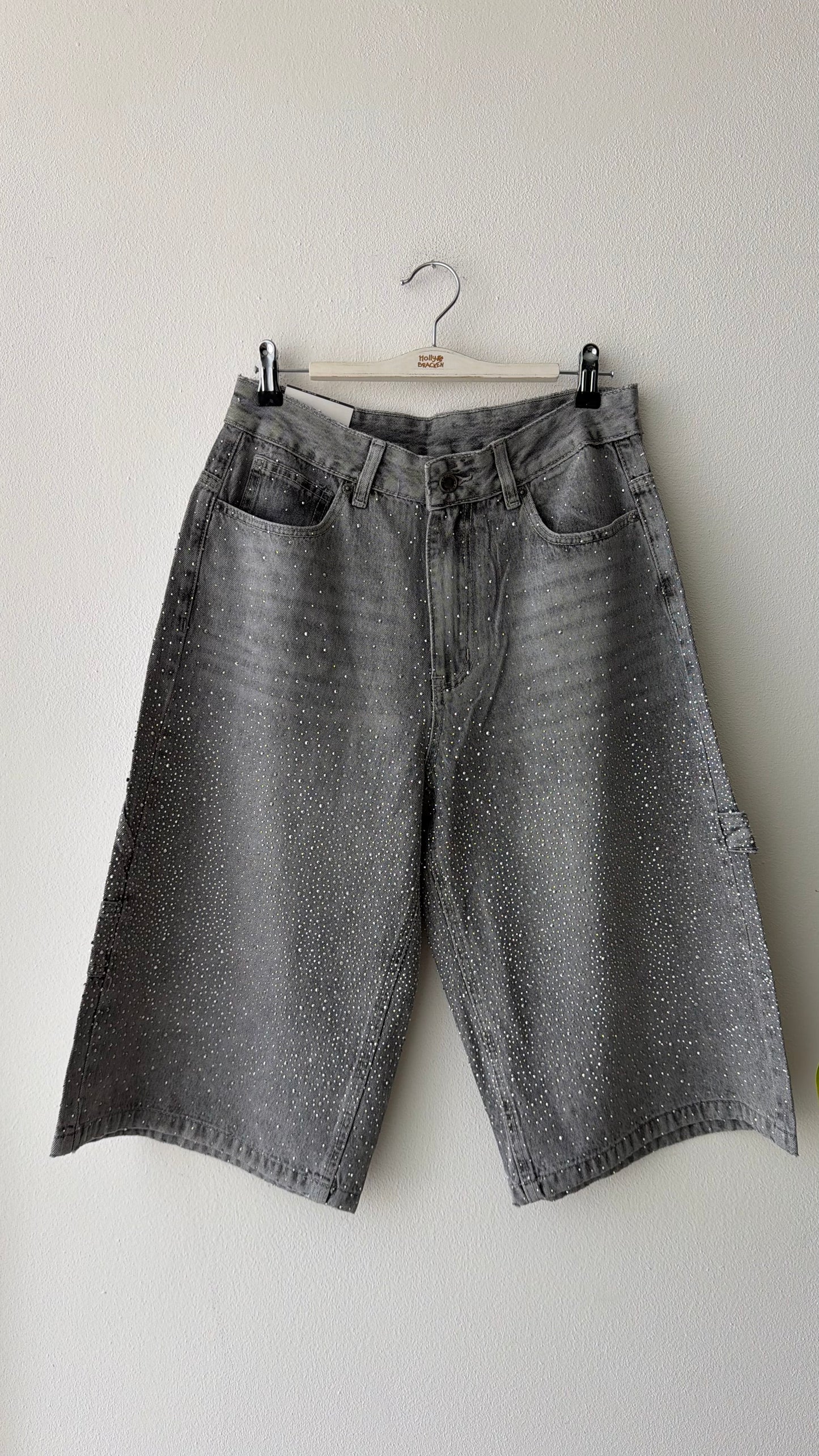 Bermuda jeans brillo