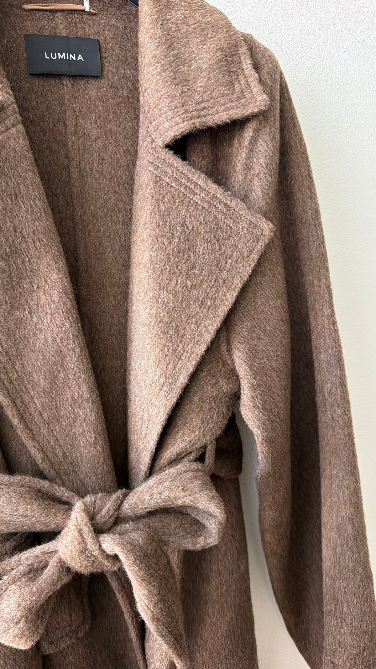 Cappotto nocciola vestaglia