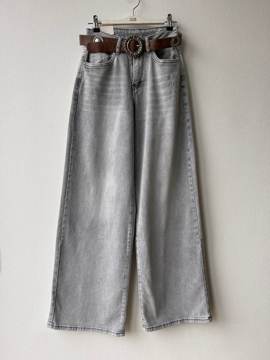 Jeans grigio mega baggy