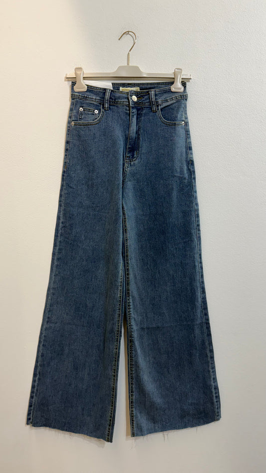 Jeans vita alta gamba morbida