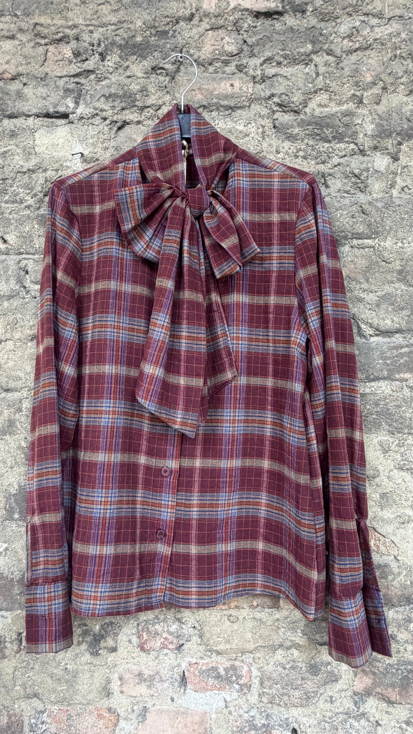 Camicia scozzese fiocco