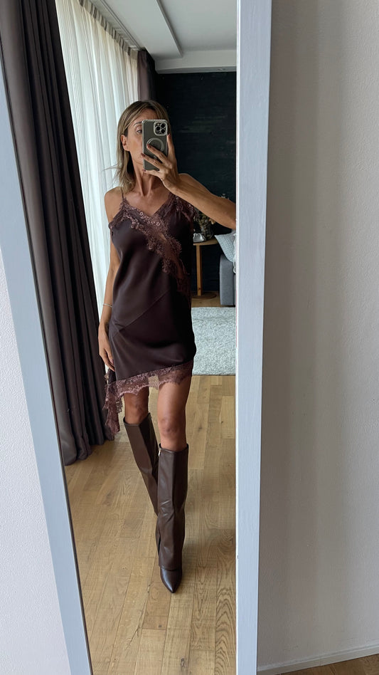 Abito Lingerie pizzo satin