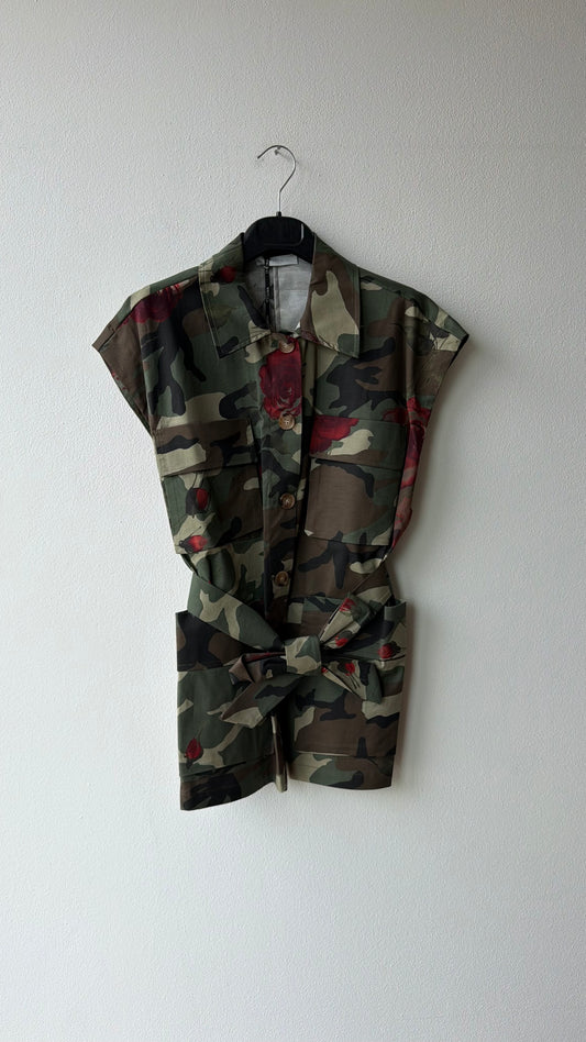 Gilet military Flower