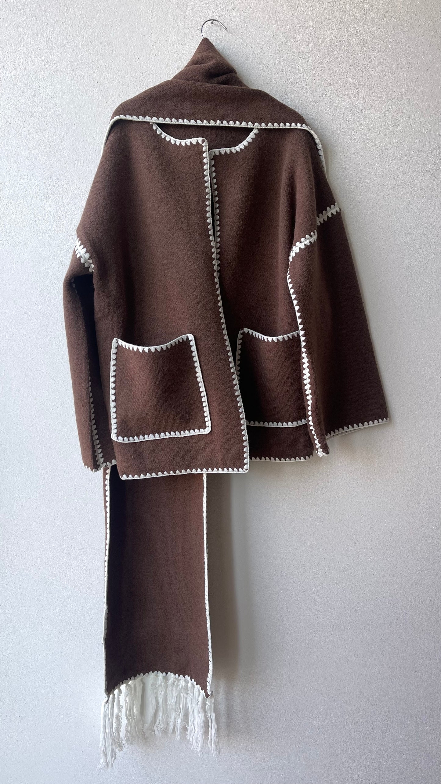 Cardigan sciarpa