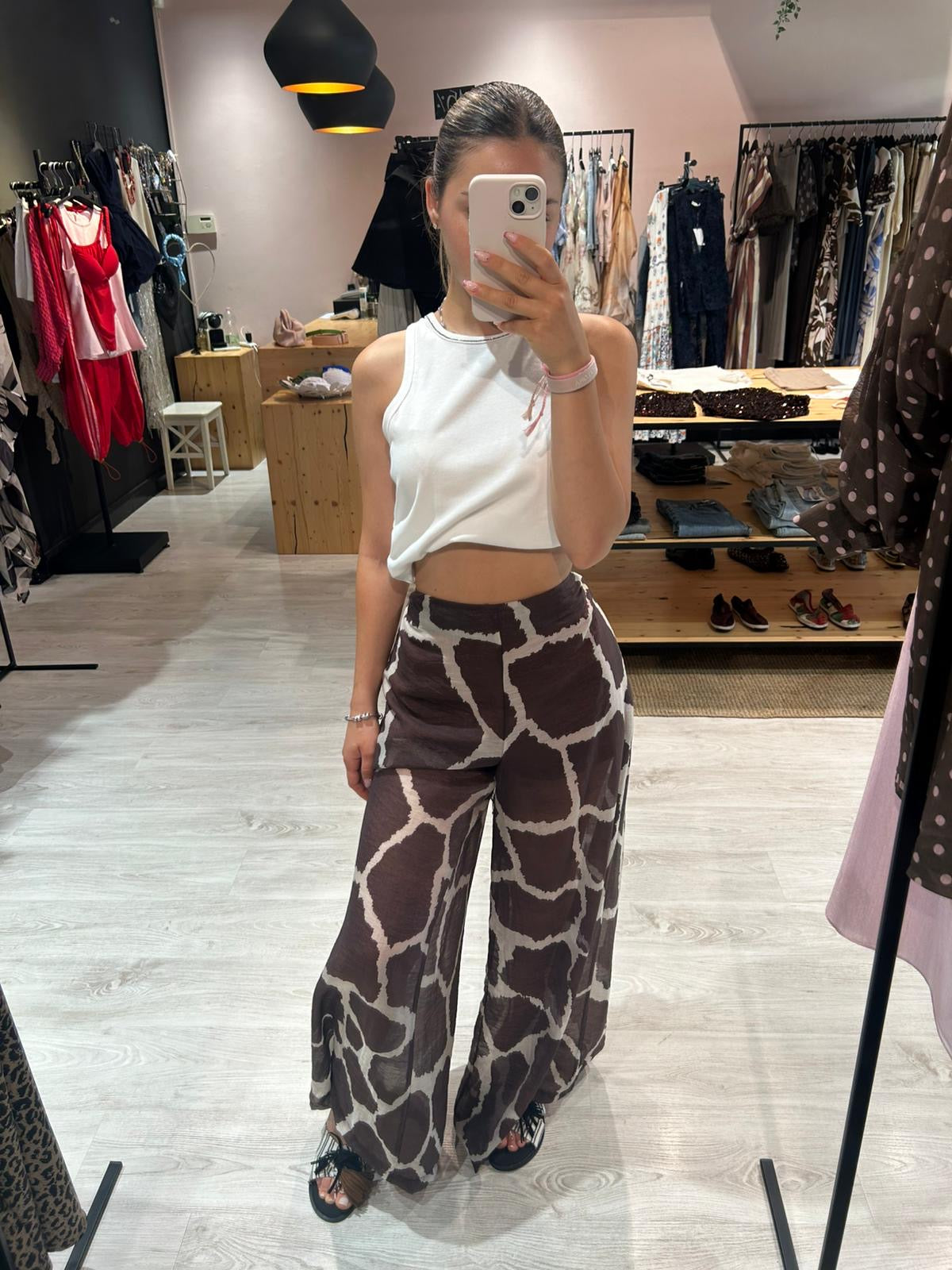 Pantalone giraffa cotone