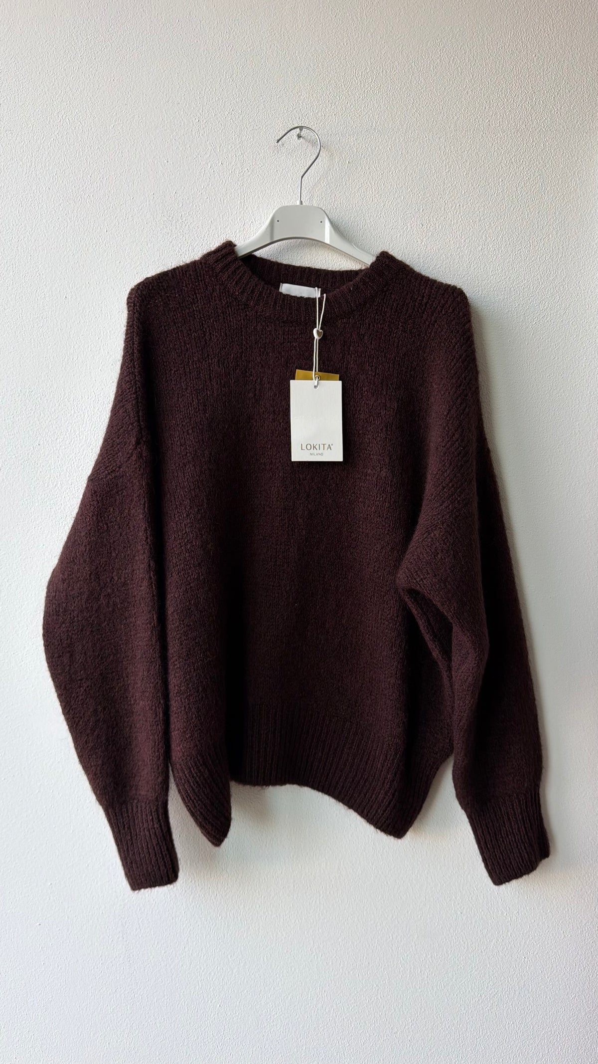 Maglia mohair choco